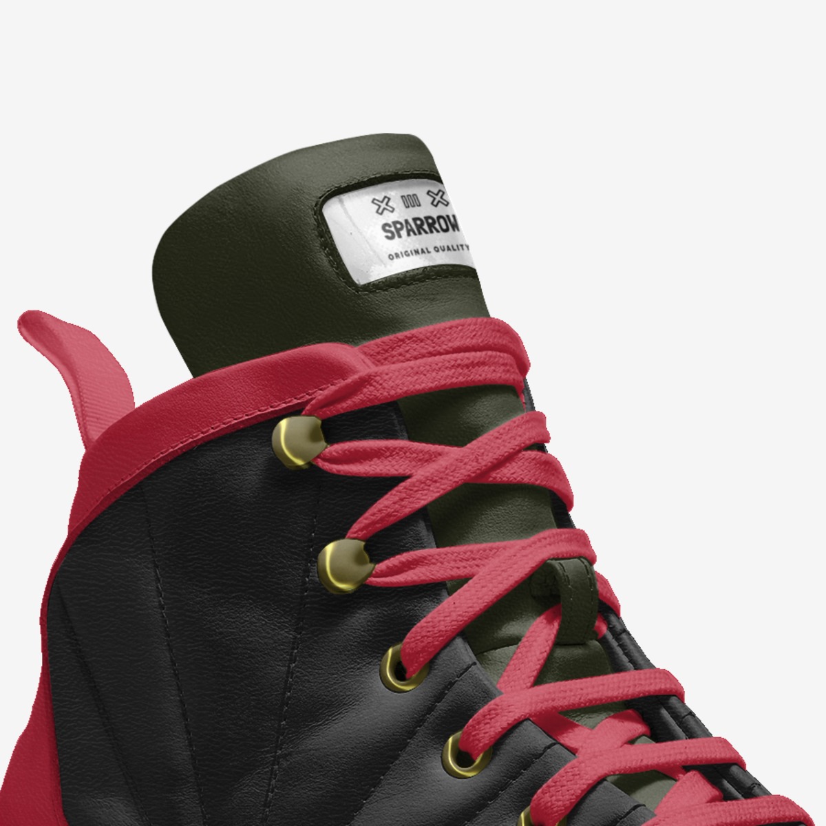 sparrow custom made in Italy shoes by Sequoia Willis | Detail view