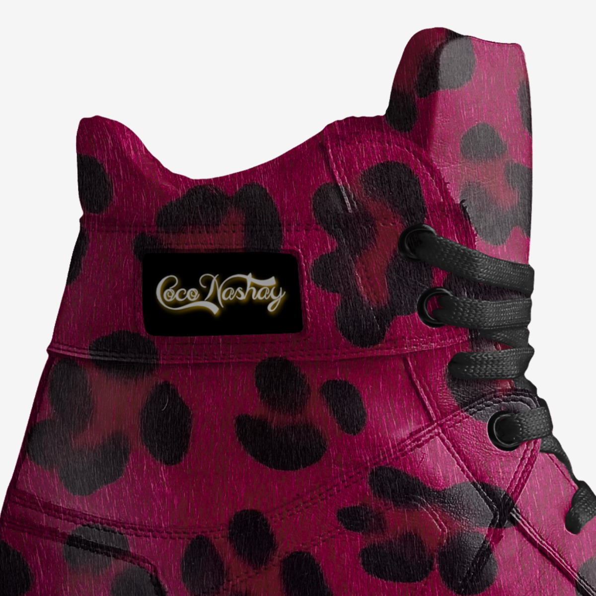 Tha Plug custom made in Italy shoes by Nakesha Caldwell | Detail view