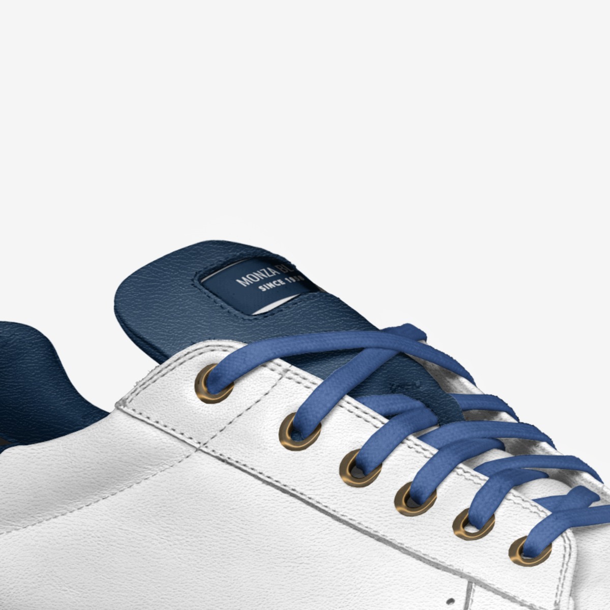 Monza Blu custom made in Italy shoes by Gavino Nishio | Detail view