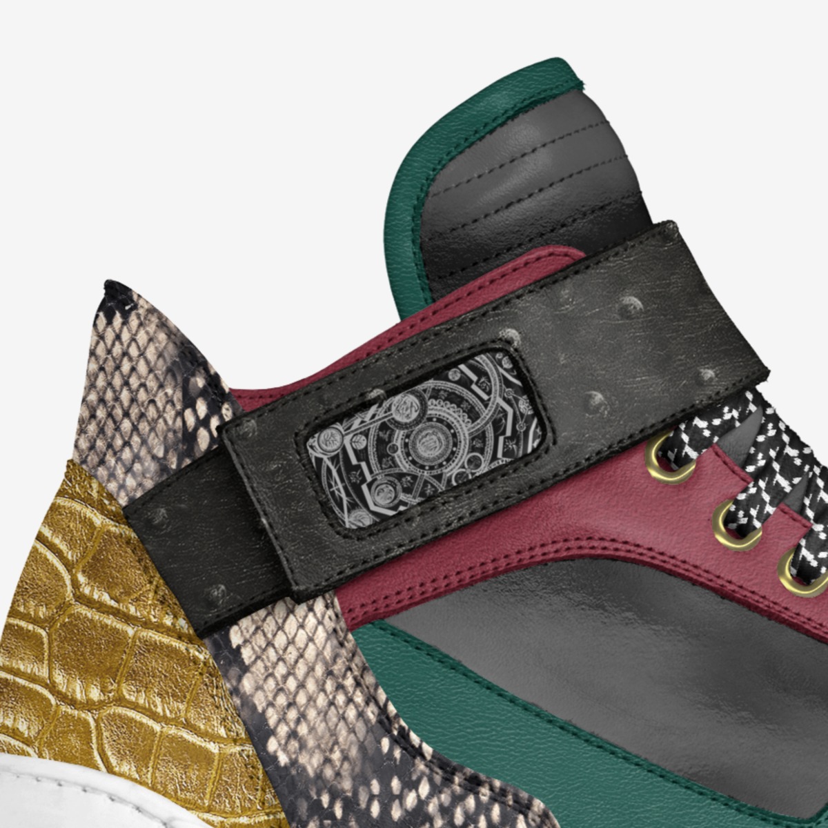 Rickys custom made in Italy shoes by Stephen Bemis | Detail view