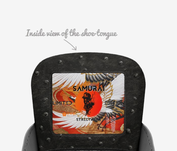 Made in JAPAN custom made in Italy shoes by Kevin Marron | Tongue view