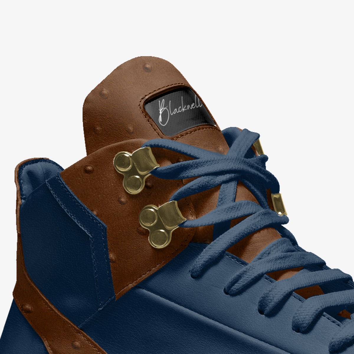 Jackson custom made in Italy shoes by Lawrence D. Blackwell | Detail view