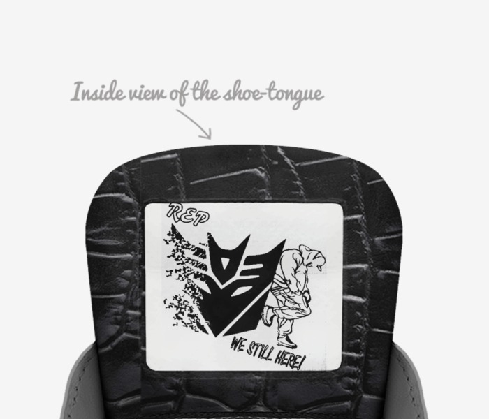 NIGHTBREED-NBC'S custom made in Italy shoes by Ira Pearson | Tongue view