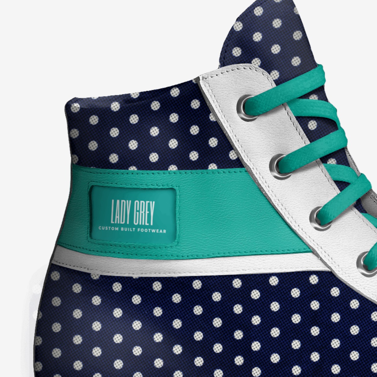 LG Dot custom made in Italy shoes by Lady Grey | Detail view