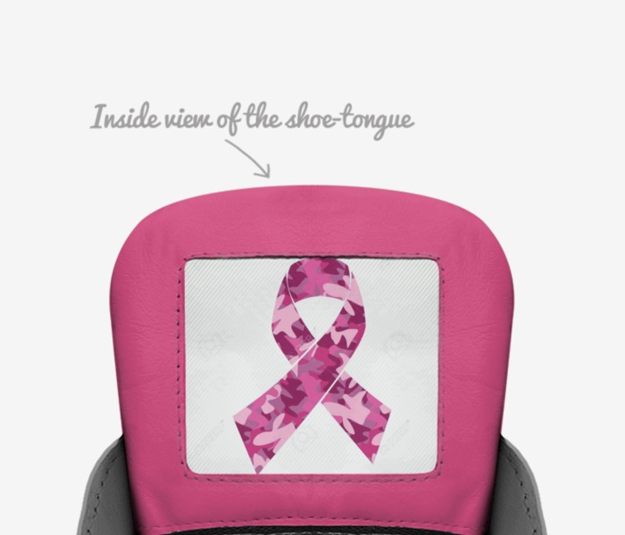 BCOURAGEOUS || custom made in Italy shoes by Belinda Salley | Tongue view