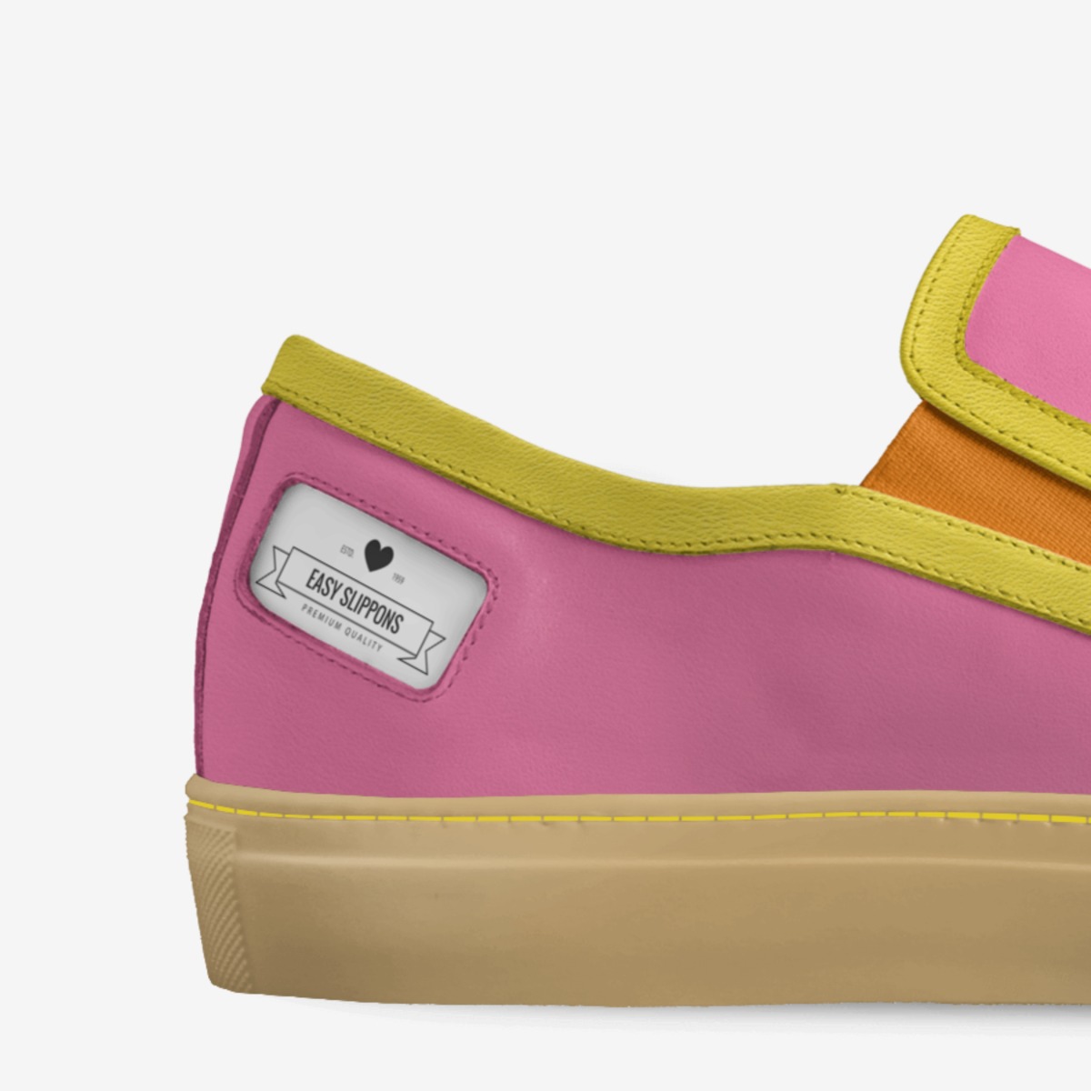 easy slippons custom made in Italy shoes by Mackenzie Phillips | Detail view