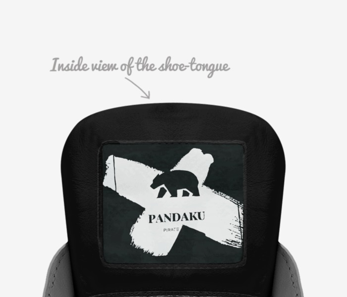 PANDAKU custom made in Italy shoes by Sean Gardner | Tongue view