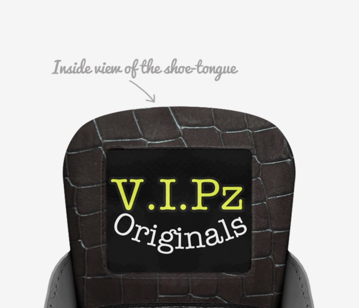 ViPz custom made in Italy shoes by David Jackson | Tongue view