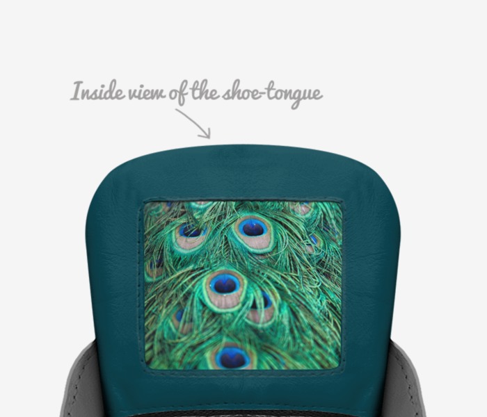 Manna custom made in Italy shoes by Tabitha Jackson | Tongue view
