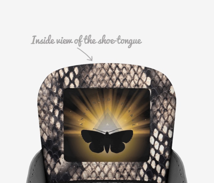 Erick Estradas  custom made in Italy shoes by Erick Smith | Tongue view