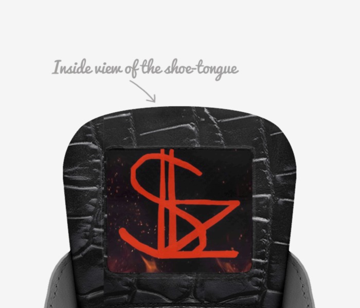 $ZL custom made in Italy shoes by Spencer White | Tongue view