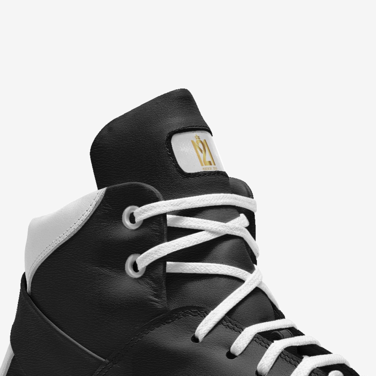 Mgenge 2Ru Kicks custom made in Italy shoes by Hubert Nakitare | Detail view