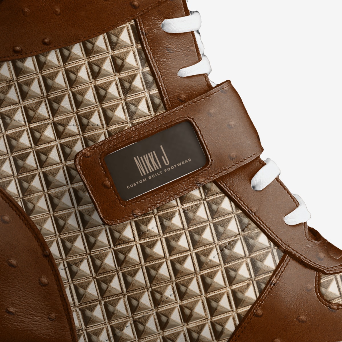 Nikki J  custom made in Italy shoes by Antonio James | Detail view