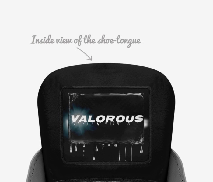 VALOROUS custom made in Italy shoes by Marcus Sullivan | Tongue view
