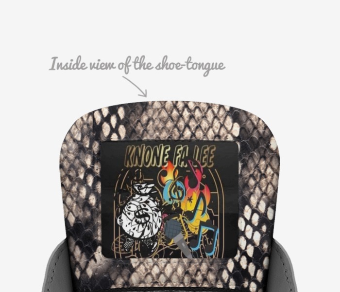 Knone fa lee custom made in Italy shoes by Knone Fa Lee | Tongue view