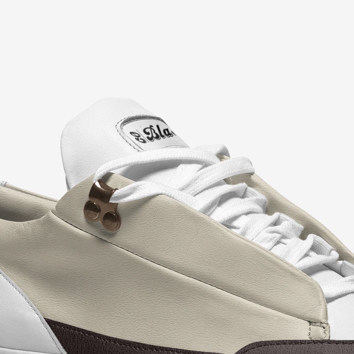 Cocoa custom made in Italy shoes by R. Malik | Detail view