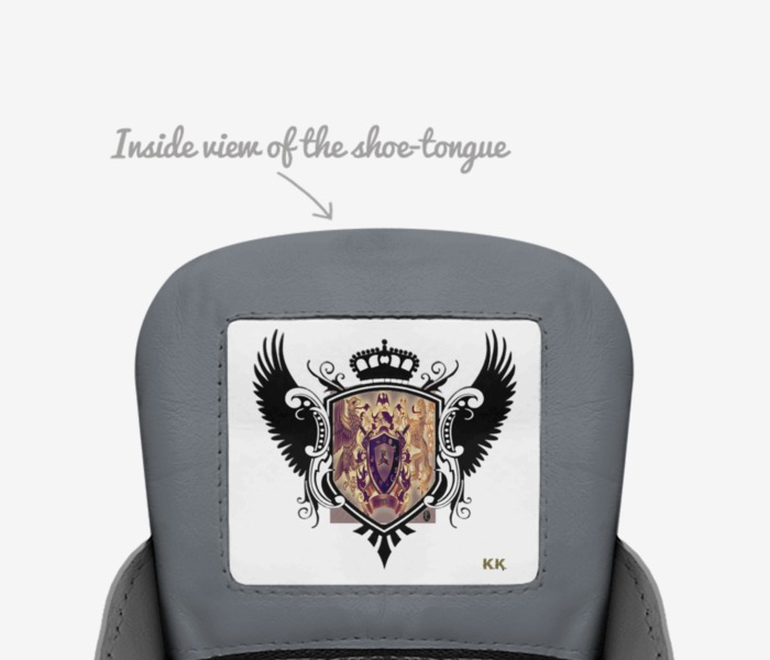 Royal Flush Gang R custom made in Italy shoes by Parris Gardner | Tongue view