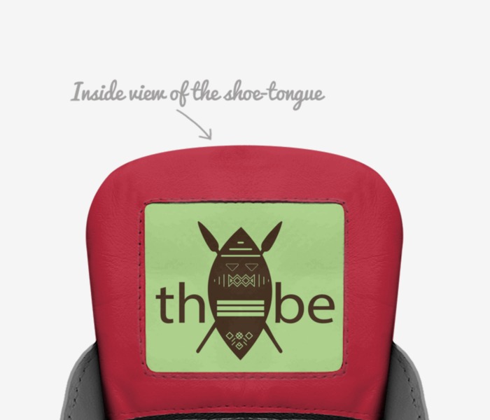 thebe custom made in Italy shoes by Denise Kiil | Tongue view
