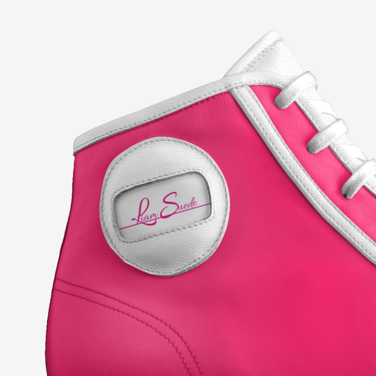 PINK101 custom made in Italy shoes by Liam Suede | Detail view