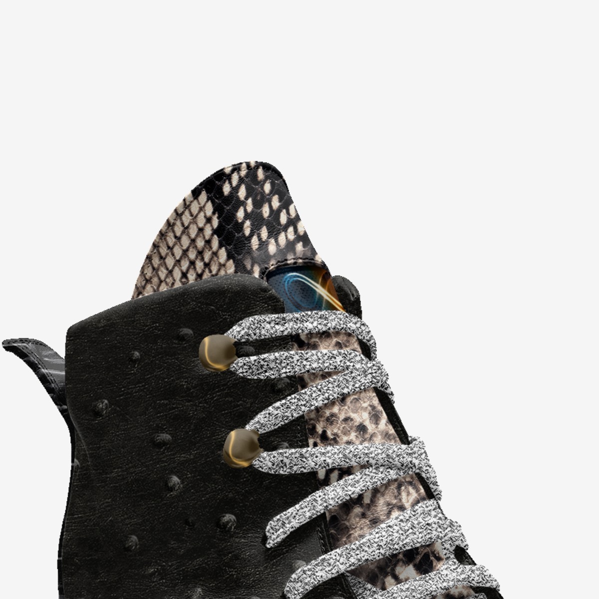 Moon Walker custom made in Italy shoes by Curtis Robinson | Detail view