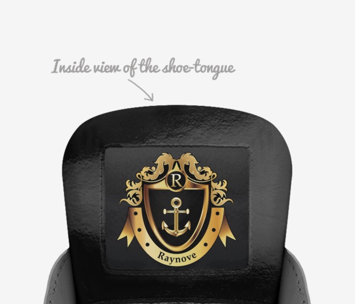 Raynove  custom made in Italy shoes by Christopher Robinson | Tongue view