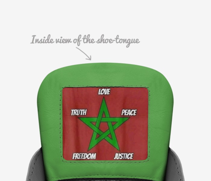 EL'BEY LOVES custom made in Italy shoes by Tariq Bey | Tongue view