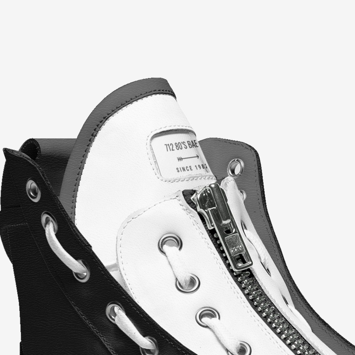 712 80's Baby custom made in Italy shoes by Kennyatta Roberts | Detail view