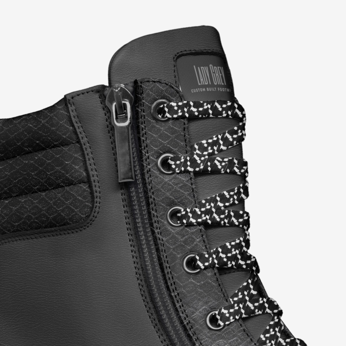 LG Eartha custom made in Italy shoes by Lady Grey | Detail view