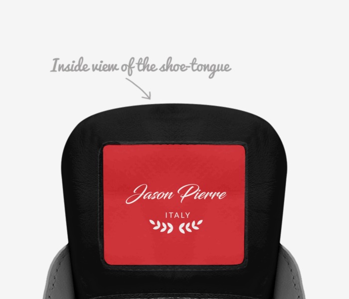 Jason Pierre custom made in Italy shoes by Jason Pierre | Tongue view