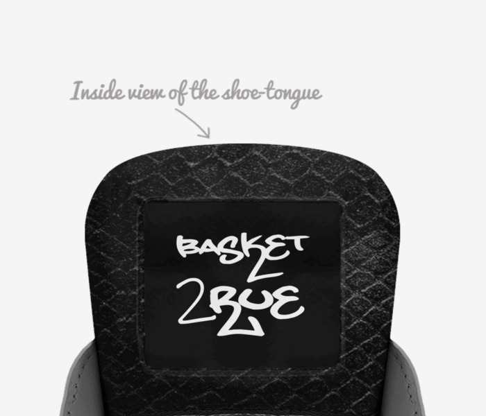 B2R SKYLINE custom made in Italy shoes by Thierry Labiche | Tongue view