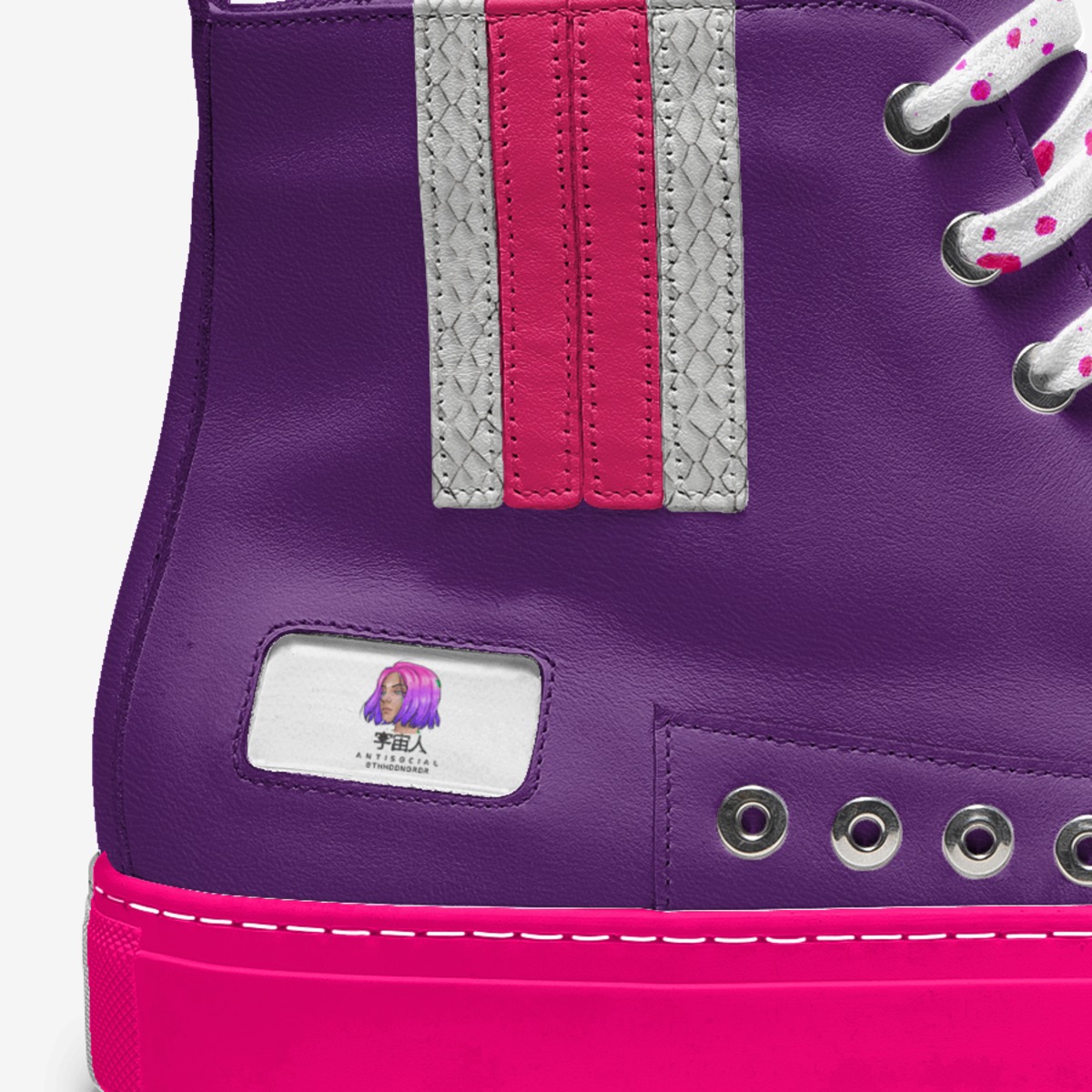 ANTISOCIAL custom made in Italy shoes by Franswa Andre | Detail view