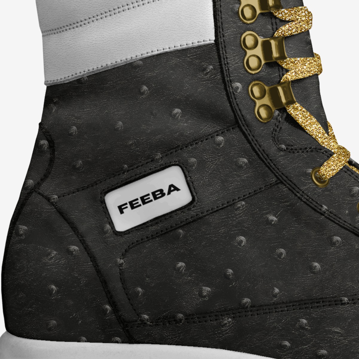 FEEBA custom made in Italy shoes by Dre Acree | Detail view