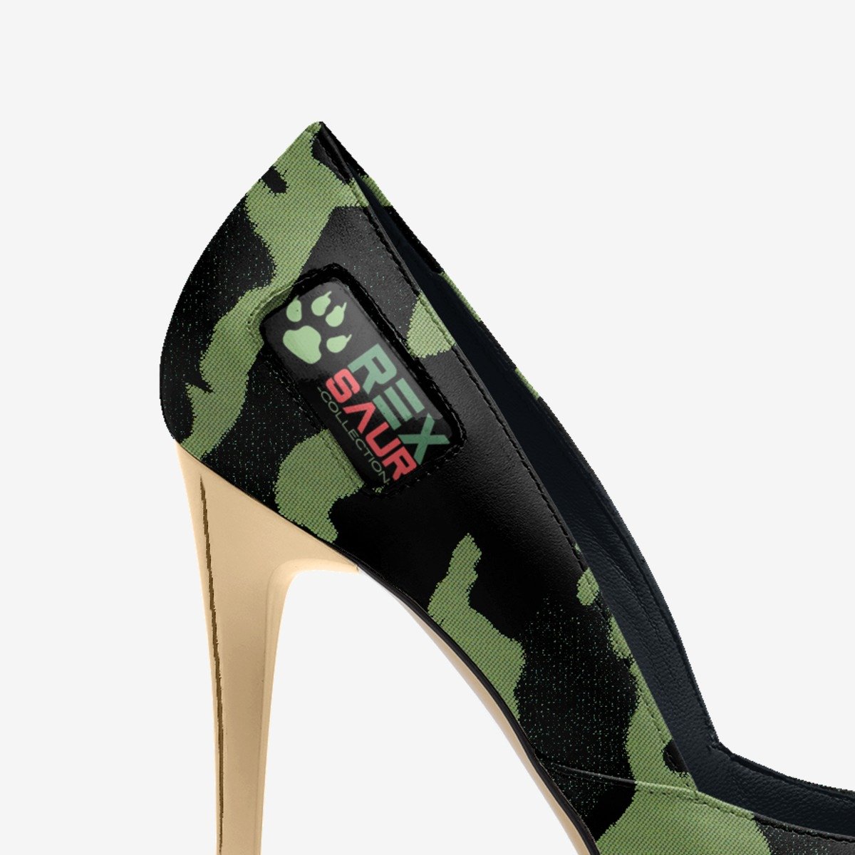 Huntress custom made in Italy shoes by Denise Campbell | Detail view