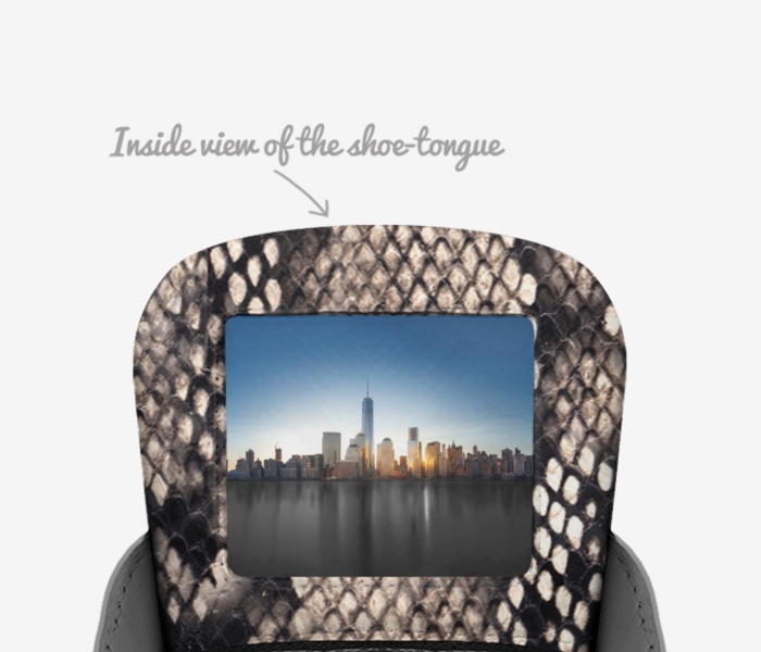 Ziavanchi custom made in Italy shoes by Shaundrea And Bobby Howell | Tongue view