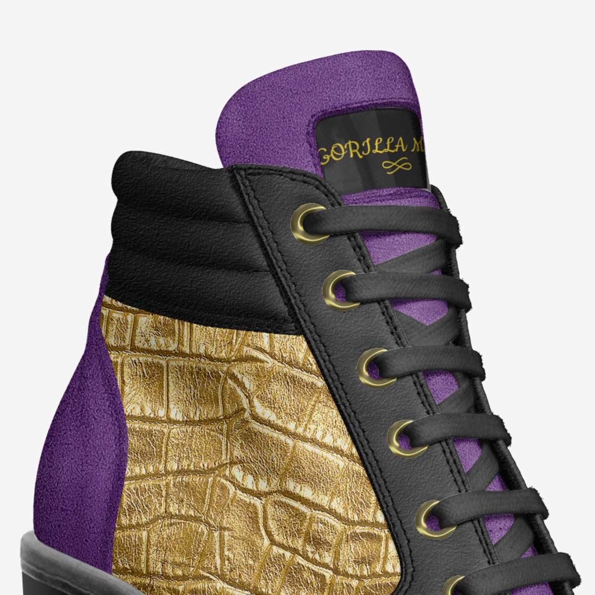 GORILLA MITTS custom made in Italy shoes by Jeff Waldon | Detail view