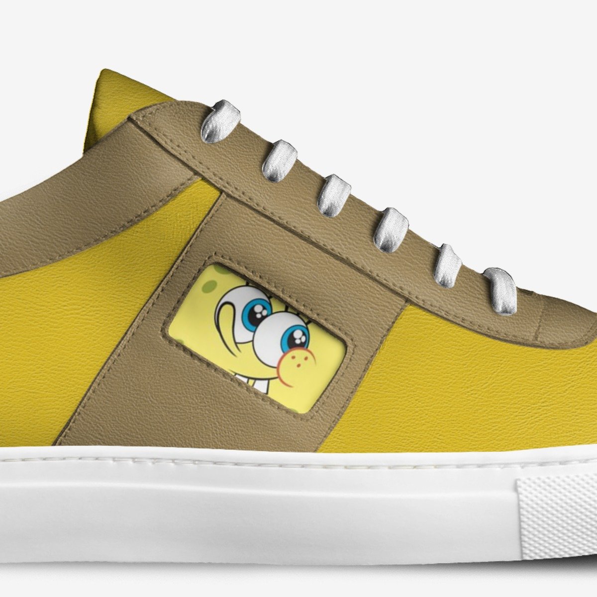 Spongebob custom made in Italy shoes by Billy Bob | Detail view