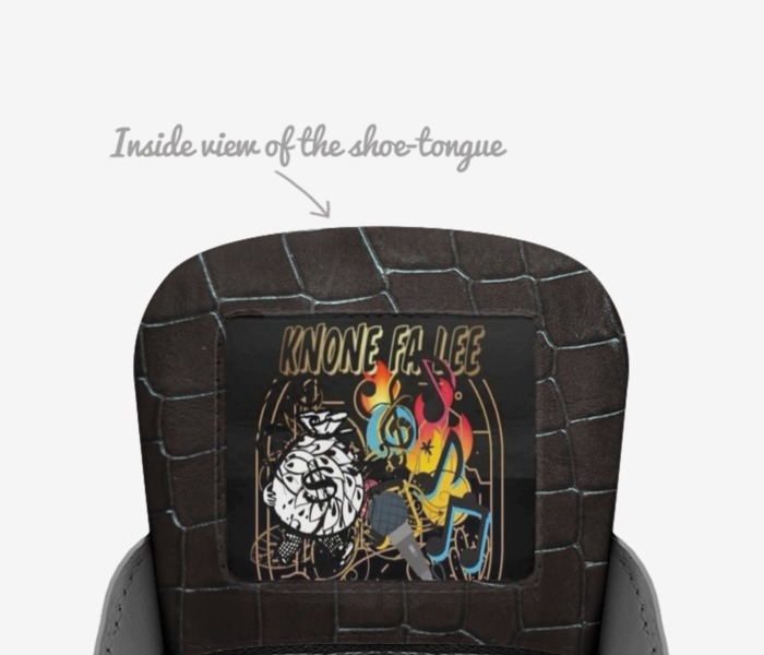 Knone fa lee custom made in Italy shoes by Knone Fa Lee | Tongue view