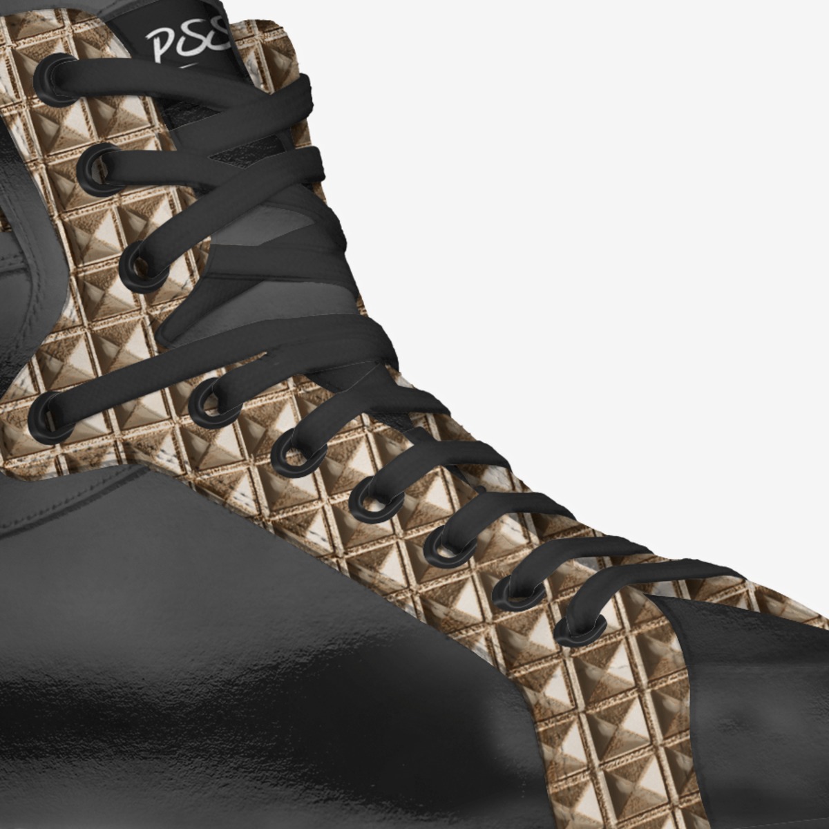 PSSOI custom made in Italy shoes by Faith Stevens | Detail view