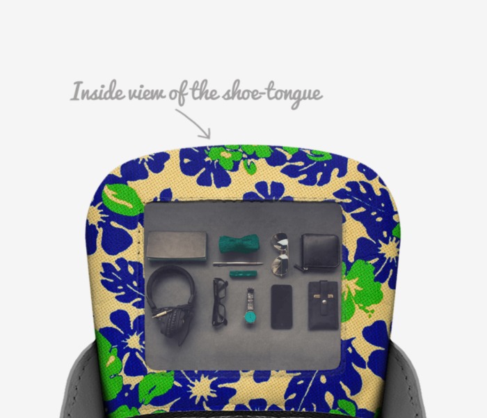 Tru-Fit custom made in Italy shoes by Gina Lyn Claypool | Tongue view