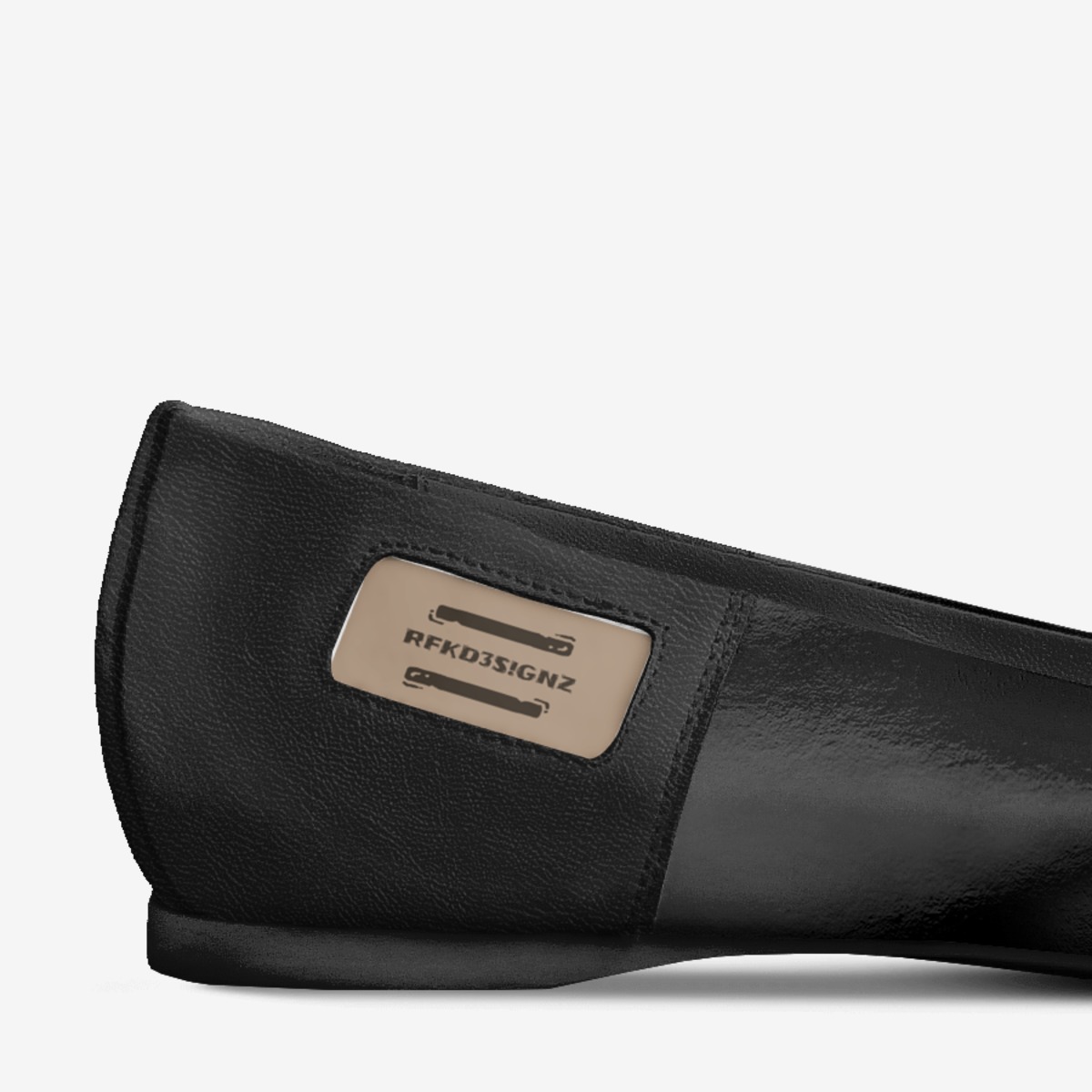 NoirFlow22 custom made in Italy shoes by Rudanie Kunst | Detail view