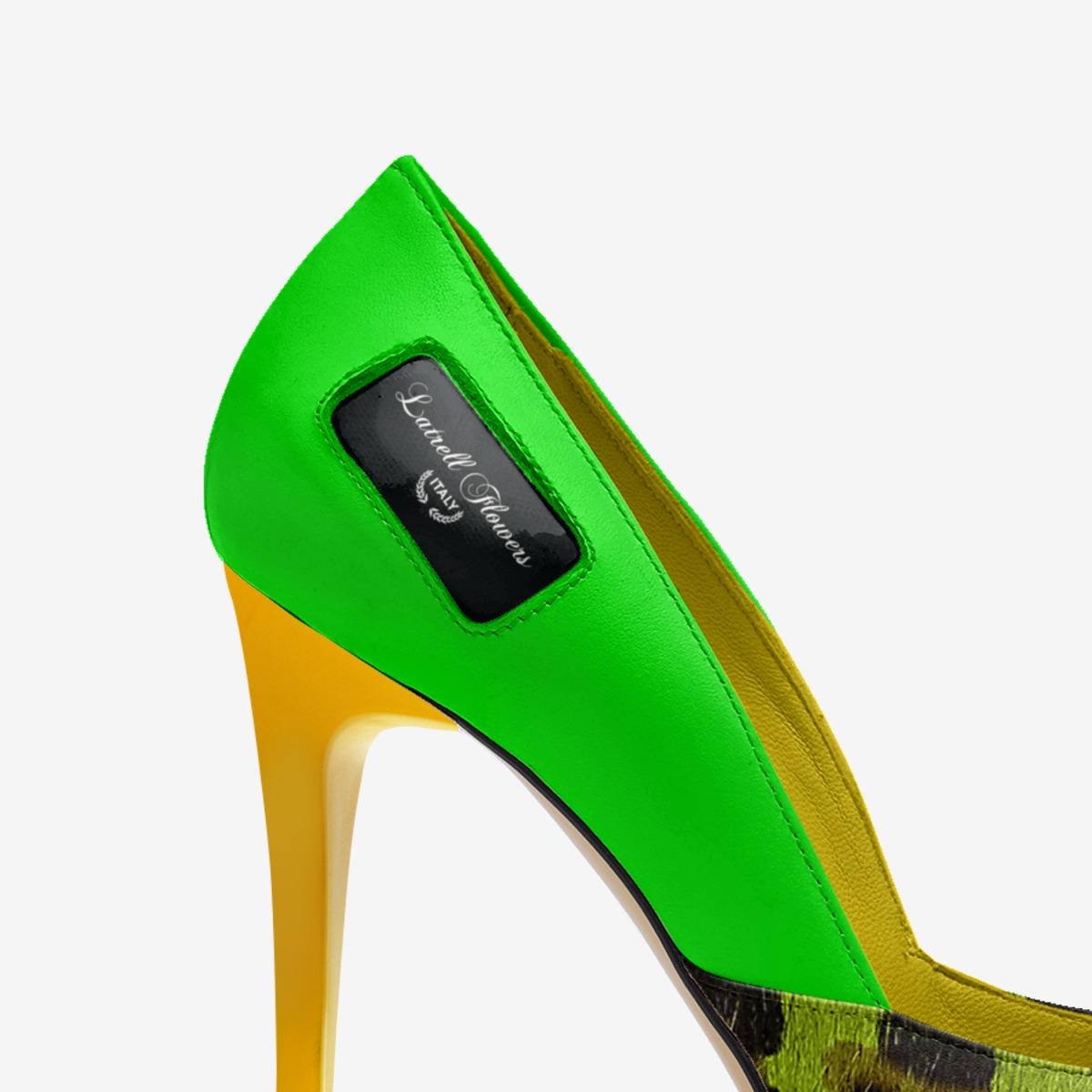 Latrell Flowers custom made in Italy shoes by Tia Latrell | Detail view