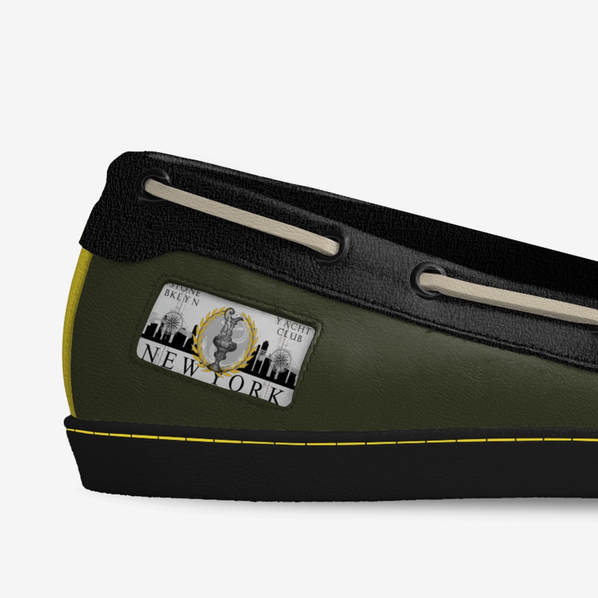 BKLYN Boater custom made in Italy shoes by Kevin Marron | Detail view