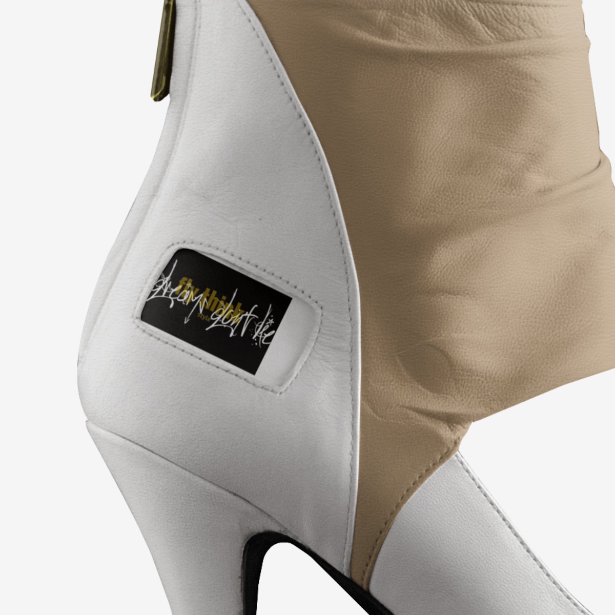 Uche custom made in Italy shoes by Enam Montgomery | Detail view