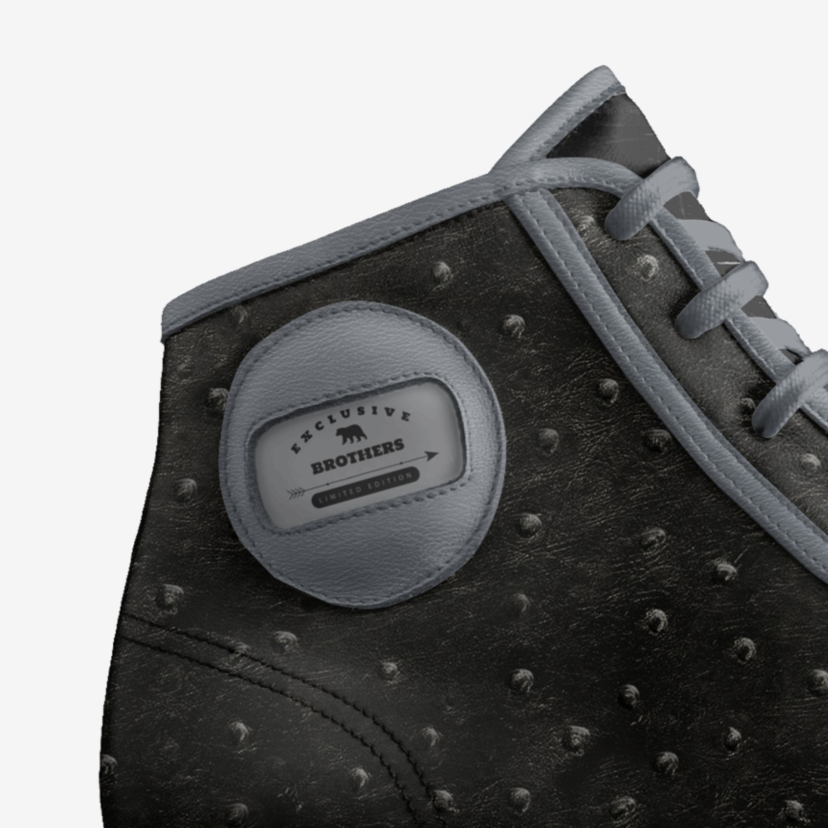 Brothers custom made in Italy shoes by DeAundre Perry | Detail view