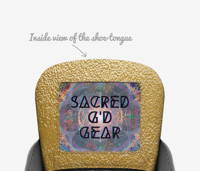 Machetes custom made in Italy shoes by Micah Matchett | Tongue view