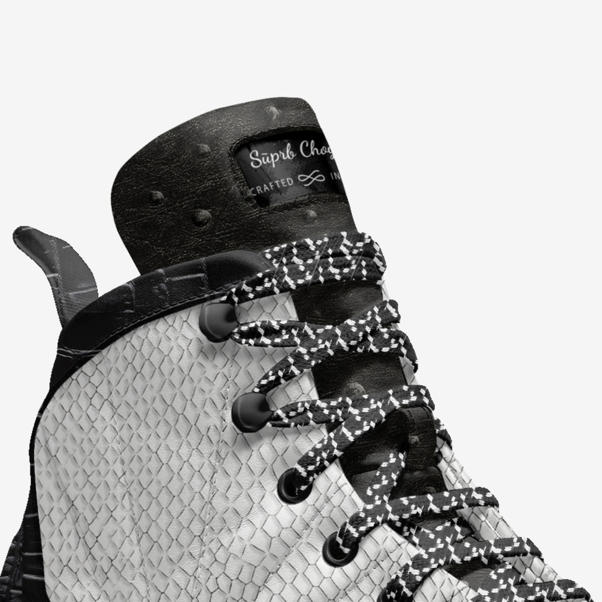 Sūprb Choyce  custom made in Italy shoes by Omari Choyce | Detail view