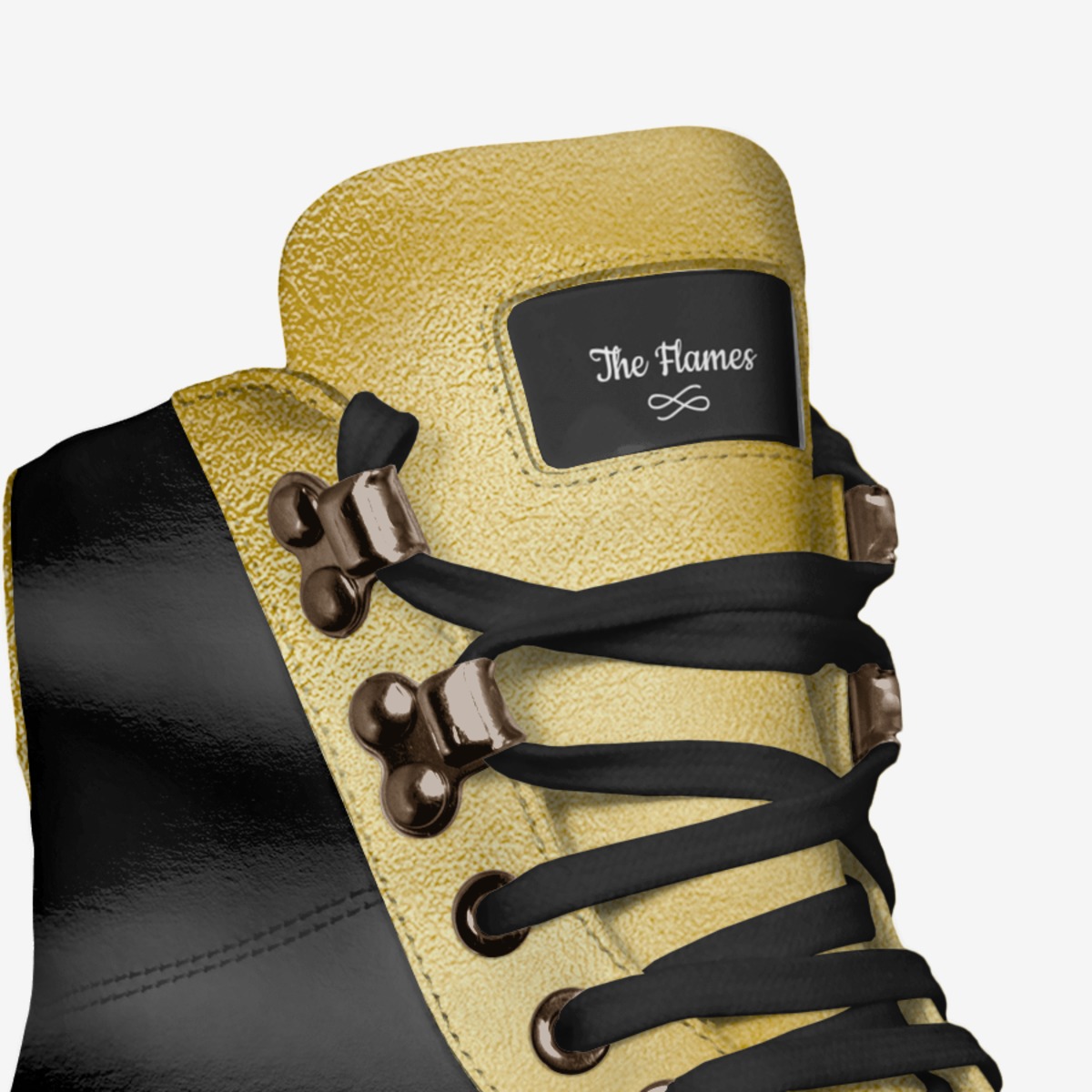 The Flames custom made in Italy shoes by James Pittman | Detail view