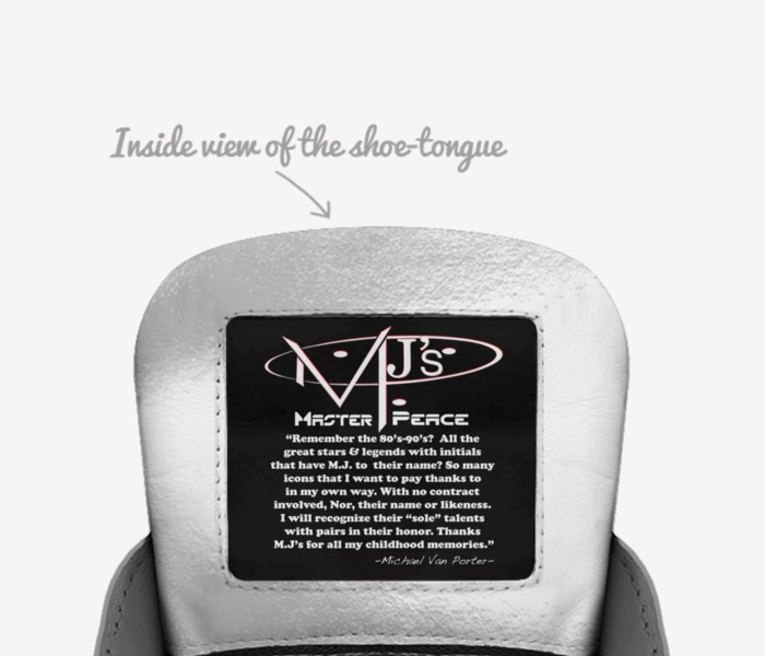 MVP's-M.J. Pop Top custom made in Italy shoes by Michael Porter | Tongue view