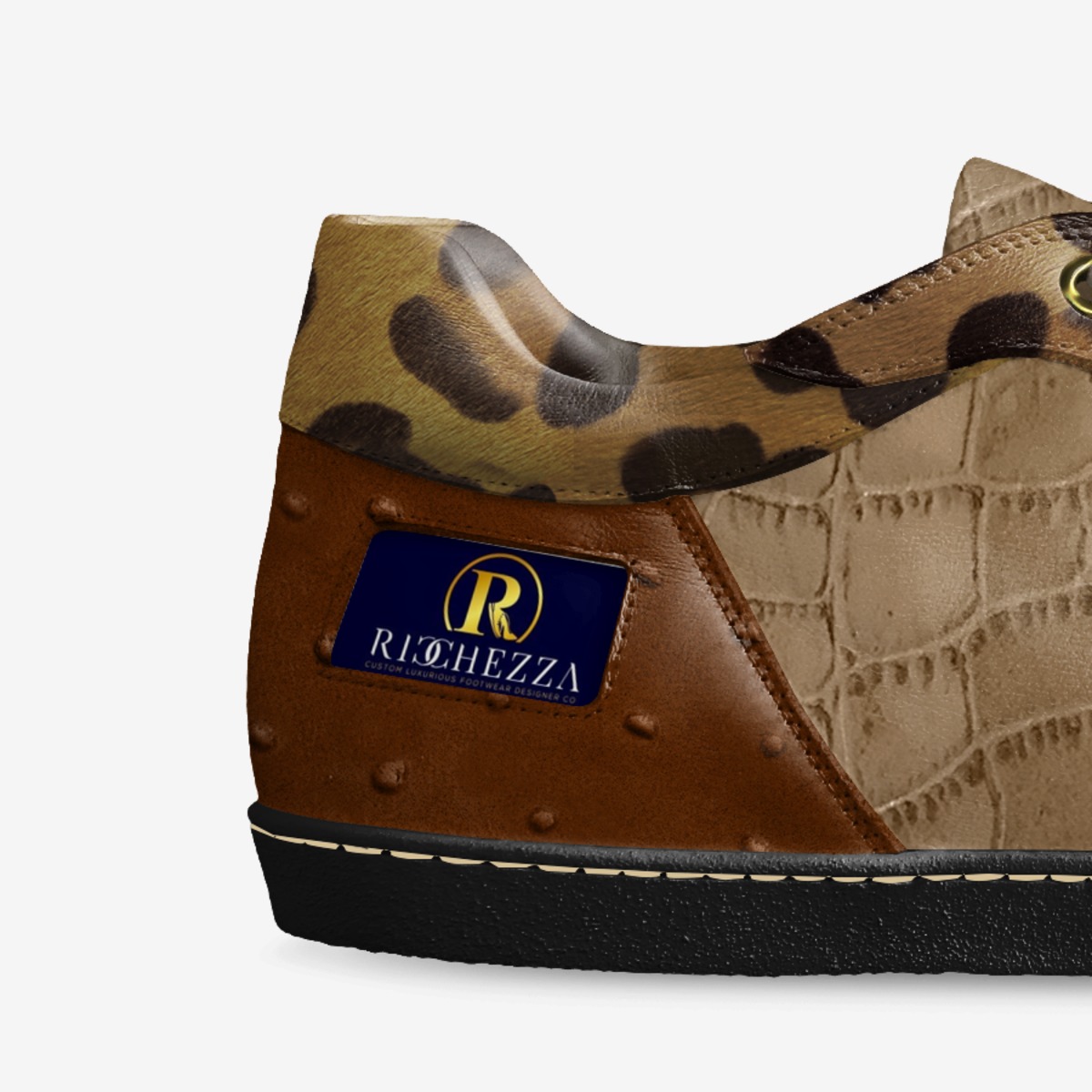The Street Plug custom made in Italy shoes by Ricchezza Custom Footwear Designer Co. | Detail view