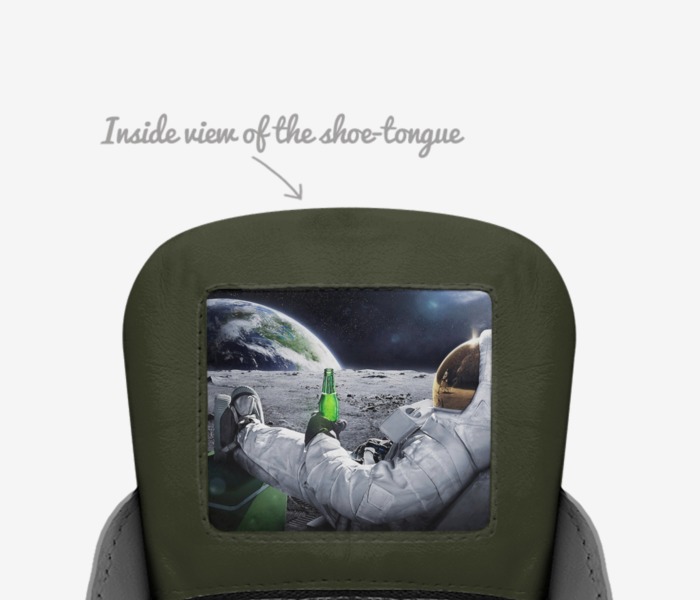 Mg Life custom made in Italy shoes by Gregory Cervantes | Tongue view